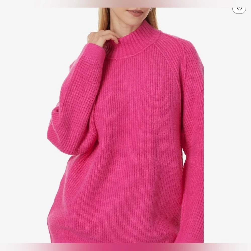 NWT Free People Small Sunbeam Sweater Hot Pink $168 Retail New Oversized - Picture 5 of 7